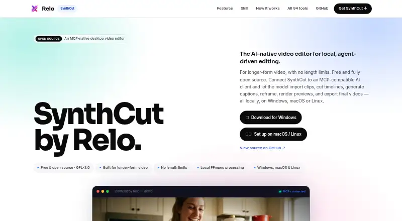 SynthCut's website