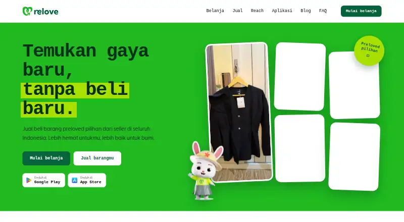 Relove Indonesia's website