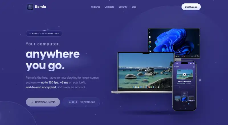 Remio's website