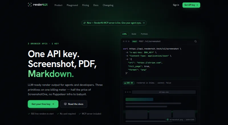 RenderKit's website