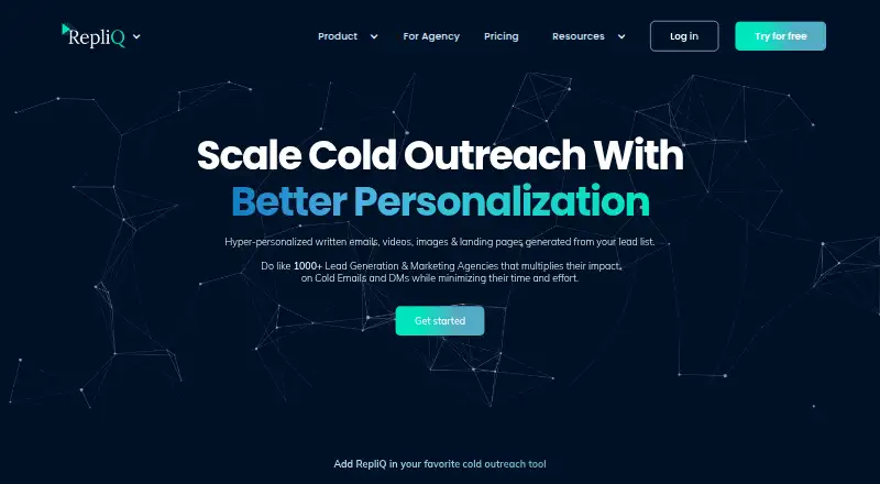 RepliQ's website