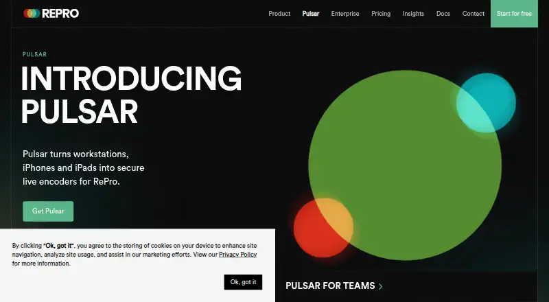 Pulsar's website