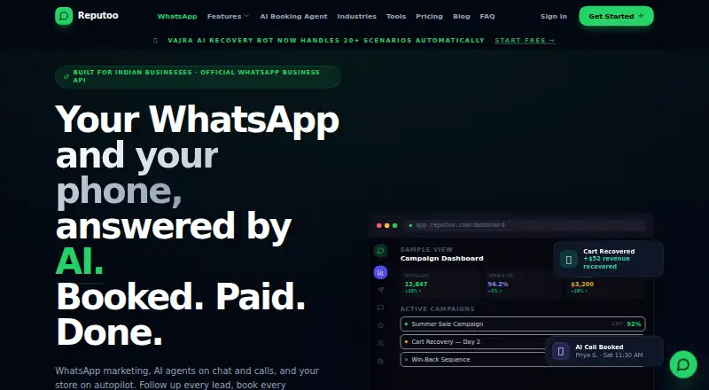 Reputoo's website