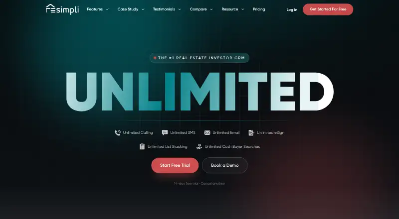 The REsimpli homepage
