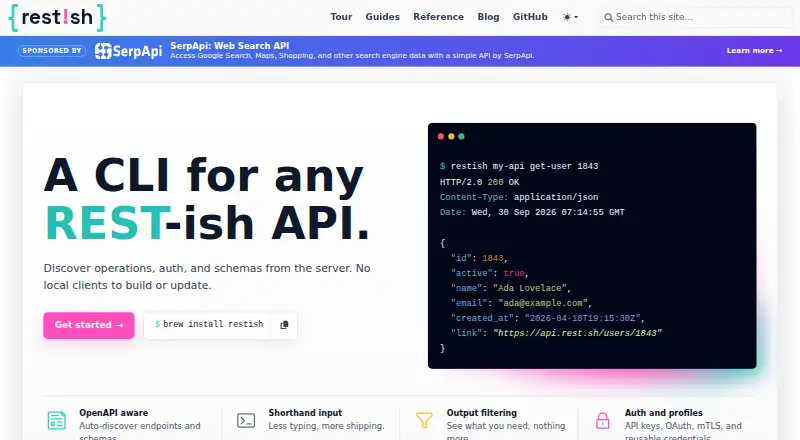 Restish's website