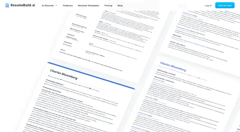 ResumeBuild's website
