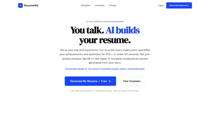 ResumeHQ's website