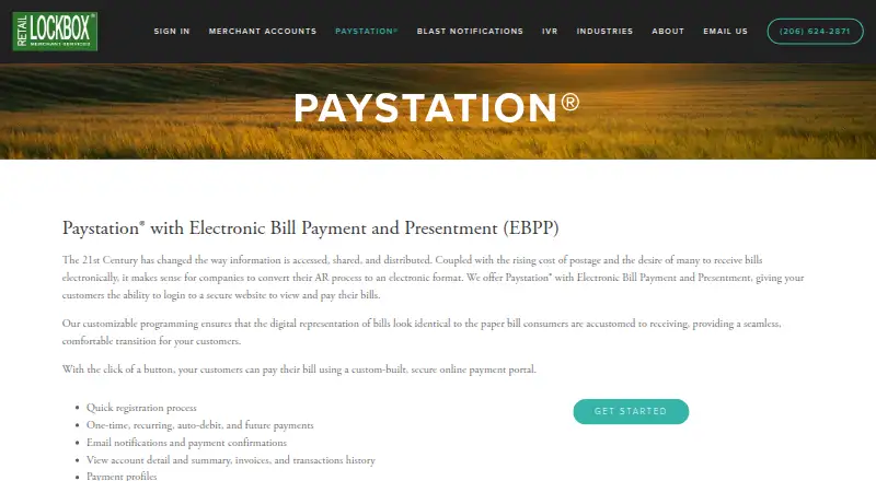 Paystation EBPP's website