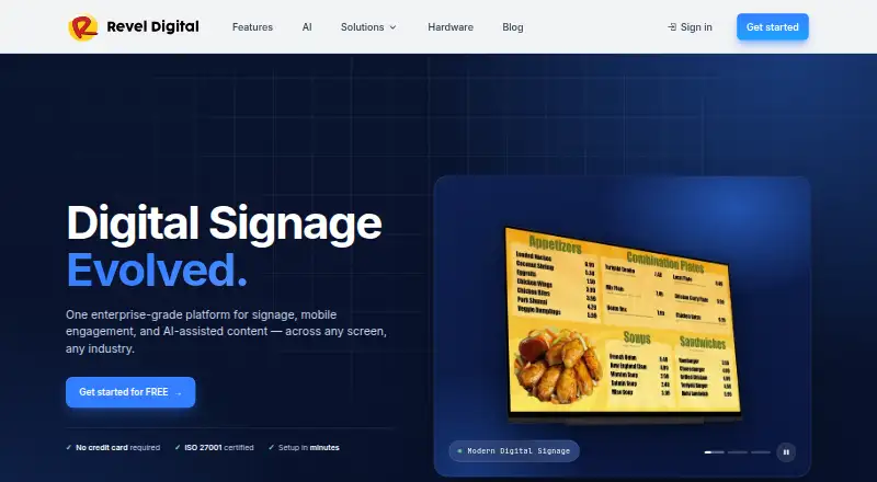 Revel Digital's website