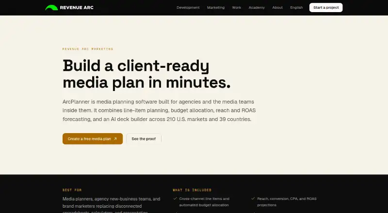ArcPlanner's website