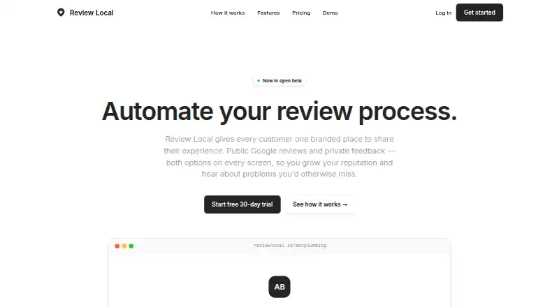 The Review Local homepage