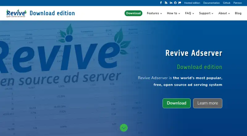 Revive Adserver's website