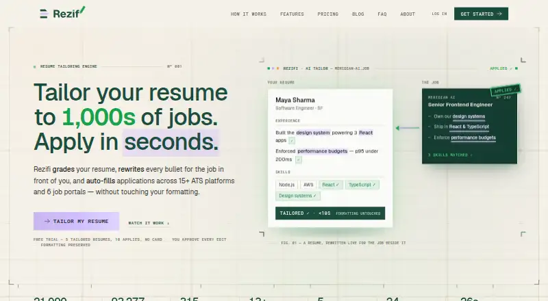 Rezifi's website