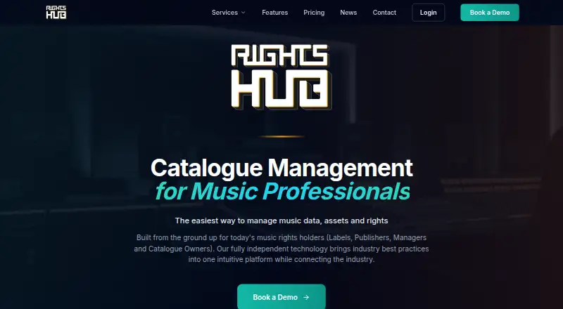 rightsHUB's website