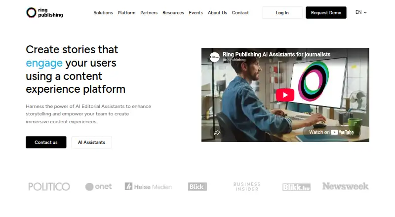 Ring Publishing's website