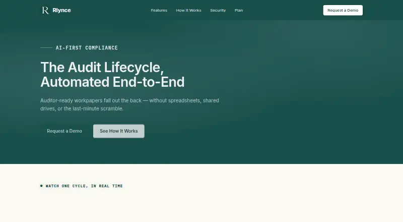 The Rlynce homepage