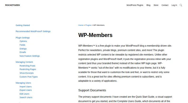 WP-Members's website