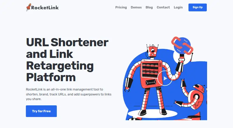 RocketLink's website