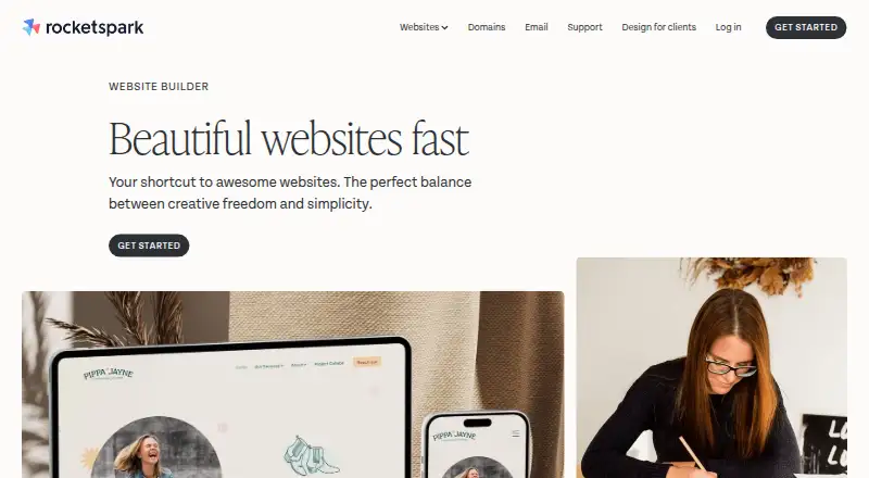 Rocketspark's website