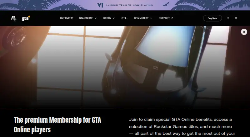 GTA+'s website