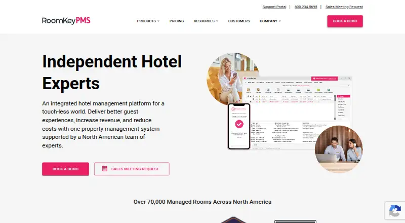 RoomKeyPMS Booking Engine's website