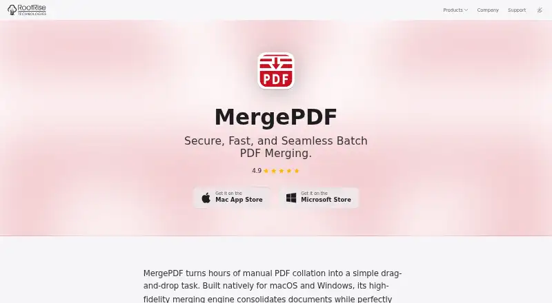 MergePDF's website