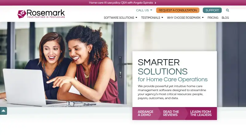 Rosemark System's website