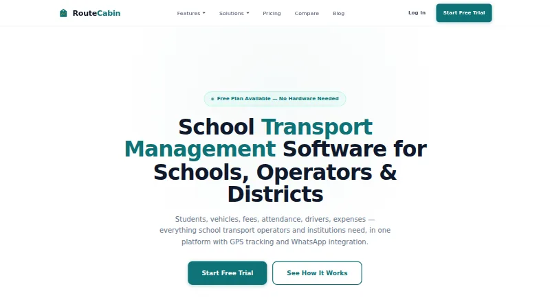 RouteCabin's website