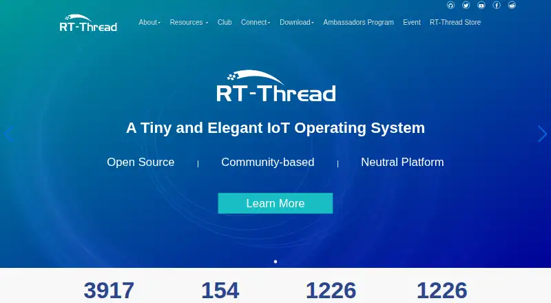 RT-Thread's website