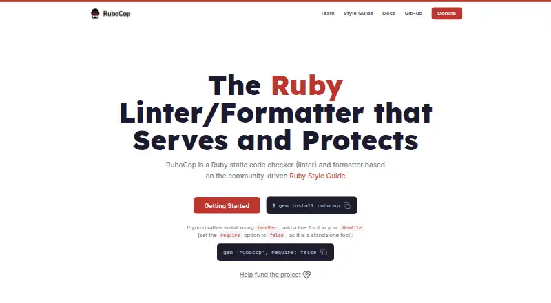 RuboCop's website