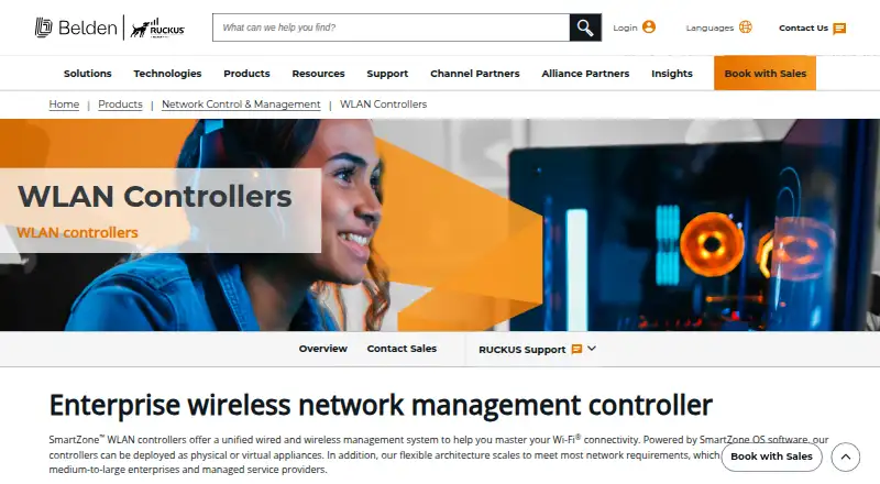 Ruckus SmartZone's website
