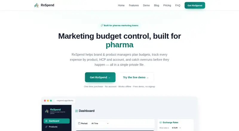 RxSpend's website