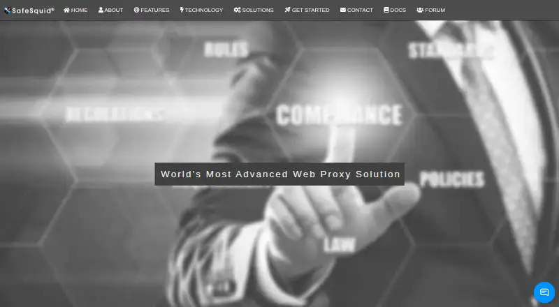 SafeSquid Secure Web Gateway's website