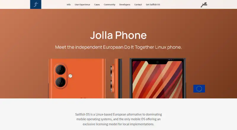 Sailfish OS's website