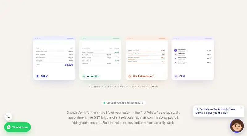 The Salos homepage
