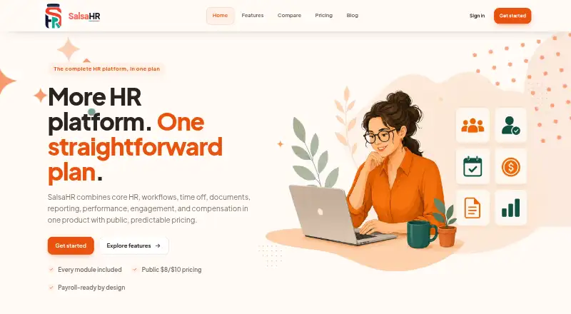 The SalsaHR homepage
