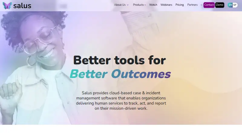 The Salus CM homepage