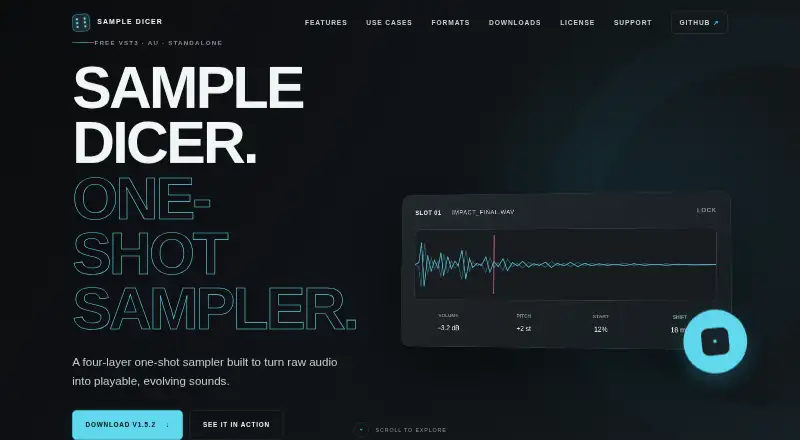 Sample Dicer's website