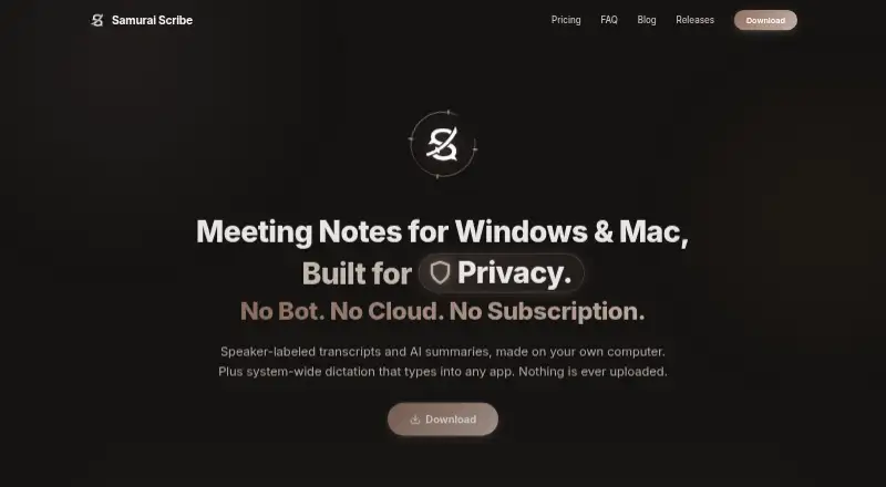 The Samurai Scribe homepage