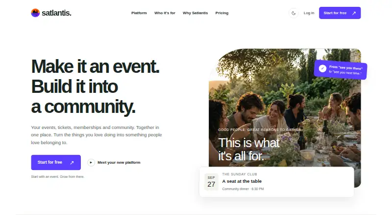 The Satlantis homepage