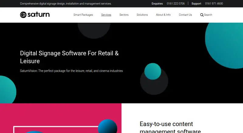 SaturnVision's website