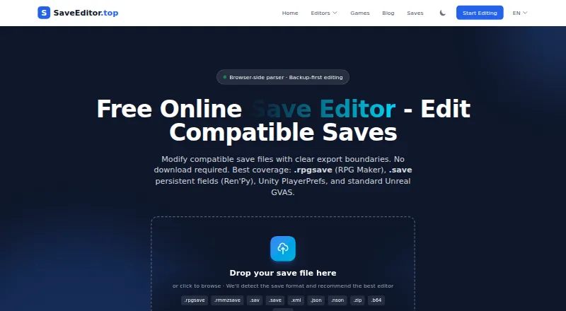 SaveEditor.top's website
