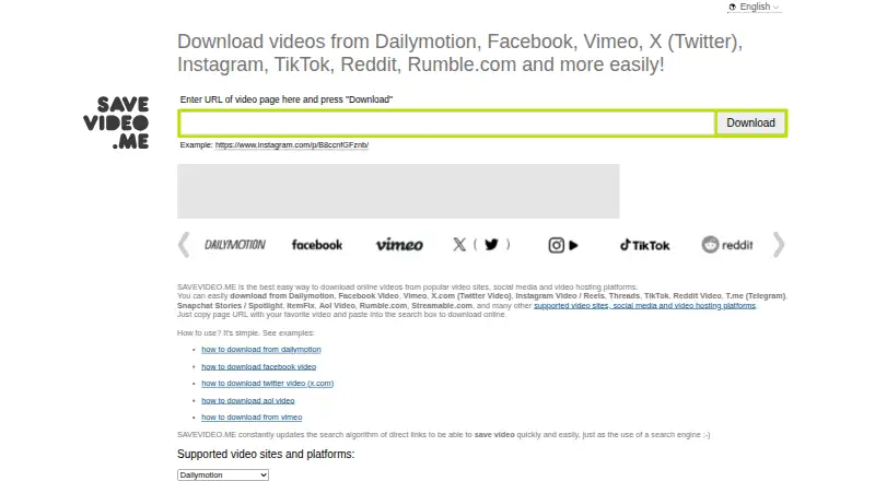 SAVEVIDEO.ME's website