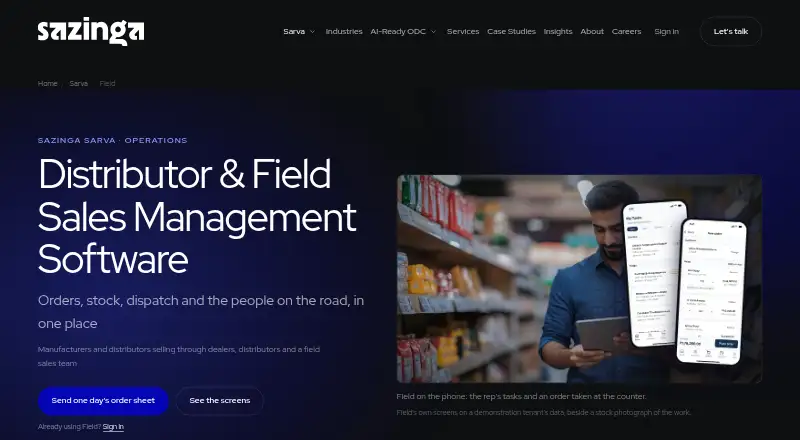 Sazinga Field's website