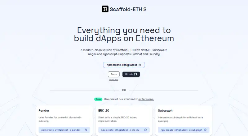 Scaffold-ETH 2's website