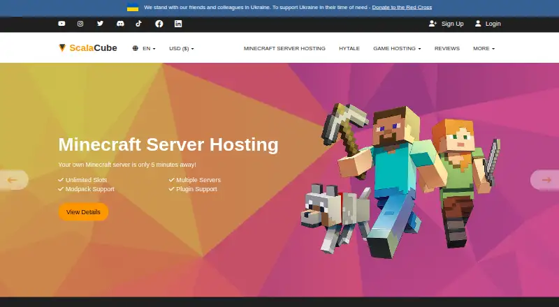 ScalaCube's website