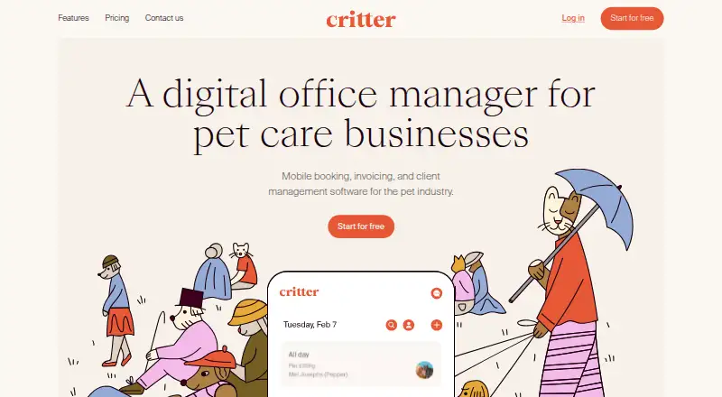 Critter's website
