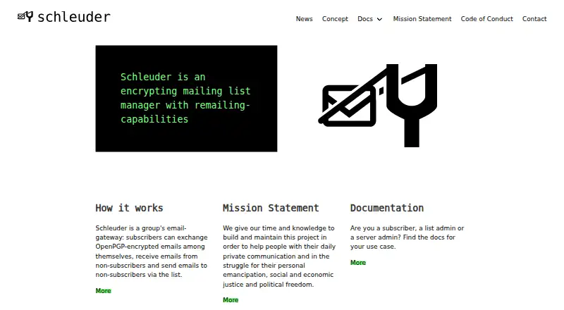 Schleuder's website