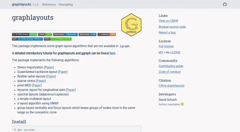 graphlayouts's website