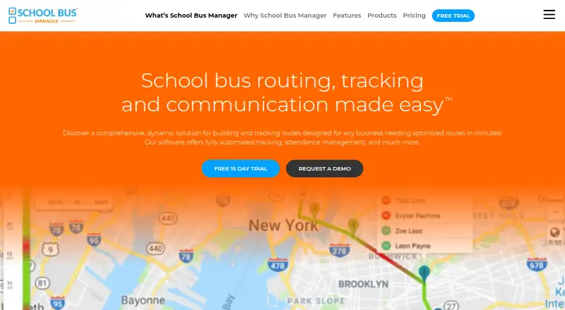 School Bus Manager's website